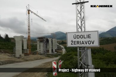 Fast-erecting cranes – new section of the D1 highway